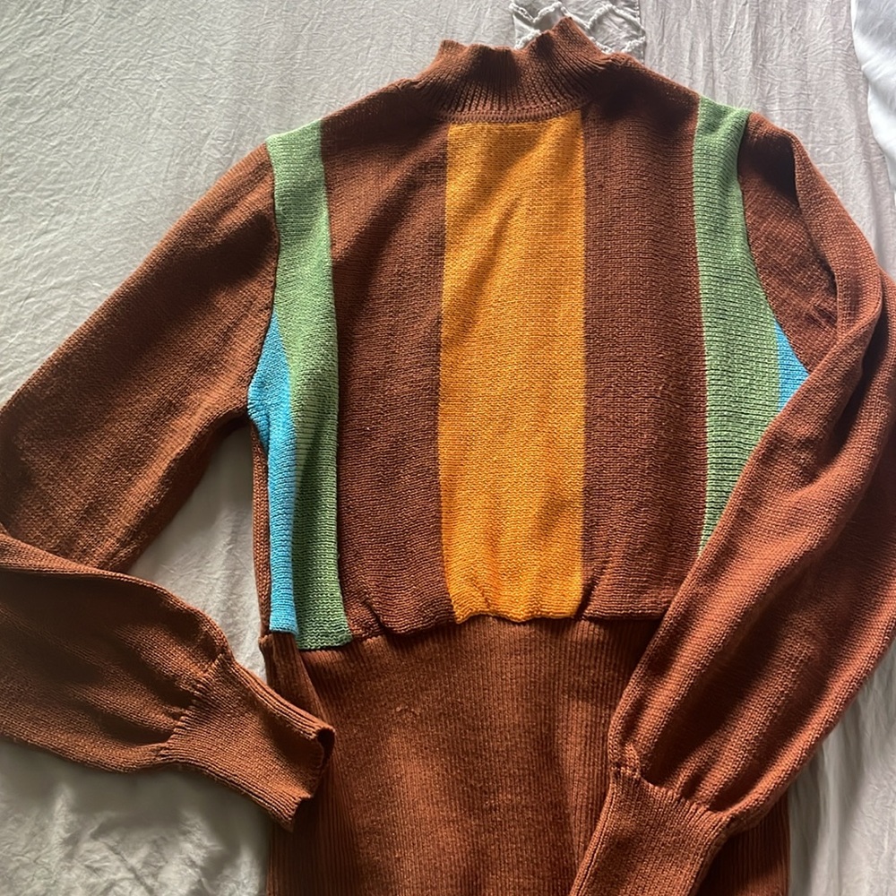 Colorblock Knit Dress